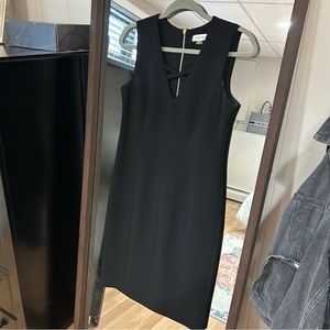 Calvin Klein Tank Top Sleeveless Sheath Black Womens Dress Wedding Guest Dress